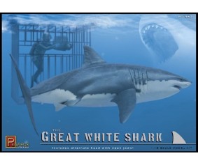 Pegasus Hobbies 1/18 Great White Shark and cage with diver  Kit