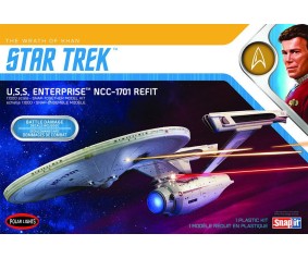 Polar Lights Star Trek U.S.S. Enterprise Refit Wrath of Khan Edition 2T 1/1000 Model Kit (Level 2)