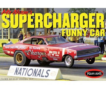 Polar Lights 1969 Dodge Charger Funny Car Mr. Norm 1/25 Model Kit (Level 2)