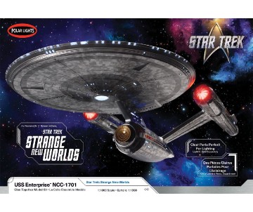 Polar Lights Star Trek Strange New Worlds U.S.S. Enterprise 1/1000 Model Kit (Level 2)