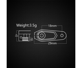 PowerHD Aluminum Clamping Servo Horn, 25T, 18mm