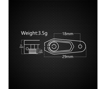 PowerHD Aluminum Clamping Servo Horn, 25T, 18mm