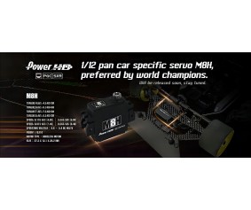 Power HD M8H Low Profile High Voltage Coreless Servo -  8.5KG 0.065 Sec @8.4V, 18.0g Can Be Used in 1/12 Pan Car, RC Plane And Other Models