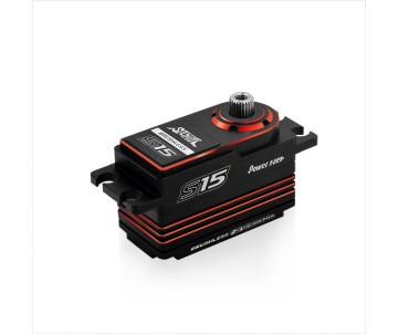 Power HD Storm S15 Low Profile HV Brushless Digital Servo w/Titanium Gears 16.5KG 0.05sec@8.4V - Red