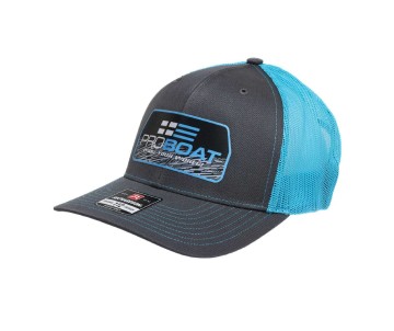 Pro Boat Charcoal/Neon Blue Snapback Hat