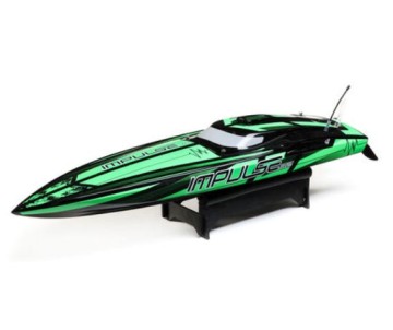 Pro Boat Impulse 32, Deep-V, Brushless, Smart RTR - Black/Green