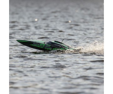 Pro Boat Impulse 32, Deep-V, Brushless, Smart RTR - Black/Green