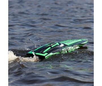 Pro Boat Impulse 32, Deep-V, Brushless, Smart RTR - Black/Green