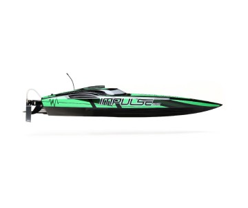 Pro Boat Impulse 32, Deep-V, Brushless, Smart RTR - Black/Green