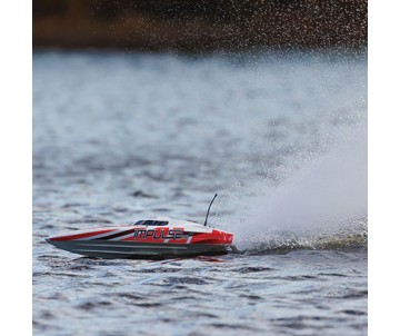 Pro Boat Impulse 32, Deep-V, Brushless, Smart RTR - White/Red
