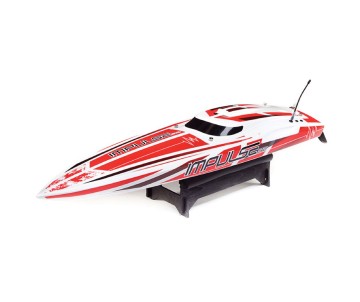 Pro Boat Impulse 32, Deep-V, Brushless, Smart RTR - White/Red