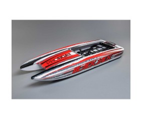 Pro Boat Hull with Inserts, White: 42-inch Blackjack