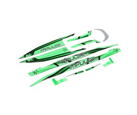 Pro Boat Decal Set Black/Green: Impulse 32