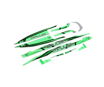 Pro Boat Decal Set Black/Green: Impulse 32