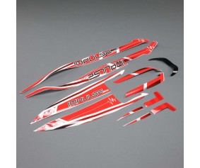 Pro Boat Decal Set White/Red: Impulse 32