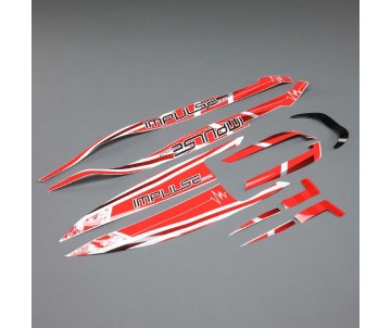 Pro Boat Decal Set White/Red: Impulse 32