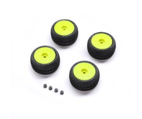 Pro-Line Blockade Tire, Pro-Line OE, Wheel, Yellow, Mounted: Micro-T