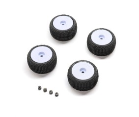 Pro-Line Blockade Tire, Pro-Line OE, Wheel, White, Mounted: Micro-T