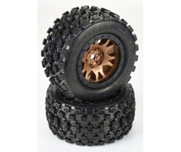 Pro-Line Limited Edition Badlands MX43 Pro-Loc F/R Mounted 24mm Bronze/Black Impulse (2) for X-Maxx 
