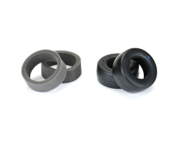 Pro-Line Reaction HP SCT Ultra Blue Drag Racing BELTED Tires (2)