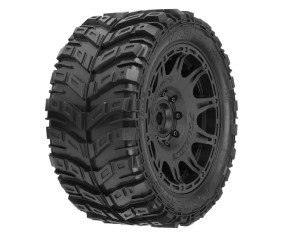 Pro-Line 1/6 Masher X HP BELTED Front/Rear 5.7 Tires Mounted on Raid 8x48 Removable 24mm Hex Wheels (2): Black