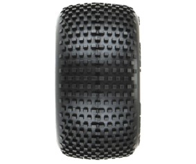Pro-Line Hole Shot Off-Road Mini-T 2.0 Tires Mounted on White Wheels (2) for Mini-T 2.0 Front or Rear