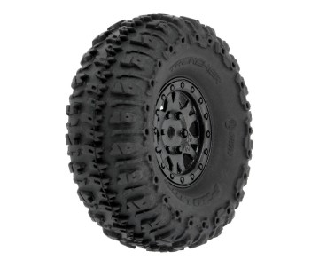 Pro-Line 1/24 Trencher F/R 1.0 TRS Mounted 7mm Black Impulse (4)