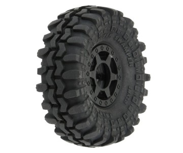 Pro-Line 1/24 Super Swamper F/R 1.0 Tires Mounted 7mm Black (4)