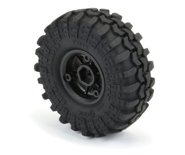 Pro-Line 1/24 Super Swamper F/R 1.0 Tires Mounted 7mm Black (4)