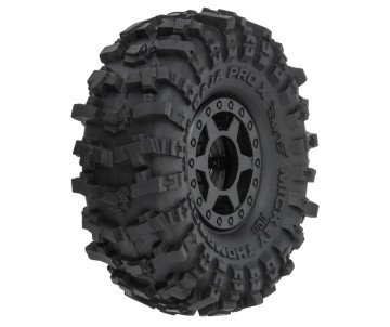 Pro-Line 1/24 MT Baja Pro X F/R 1.0 Tires Mounted 7mm Black (4)