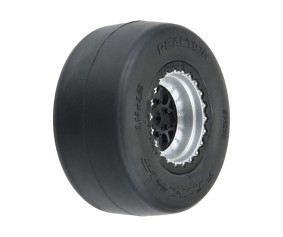 Pro-Line Racing 1/16 Reaction Rear Tires MTD 8mm Black/Silver (2): Losi Mini Drag