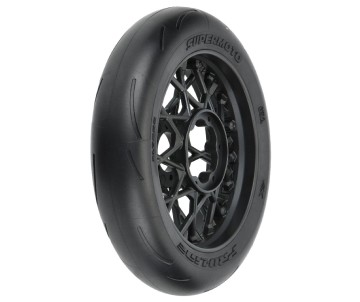 Pro-Line Racing 1/4 Supermoto S3 Motorcycle Front Tire MTD Black (1): PROMOTO-MX