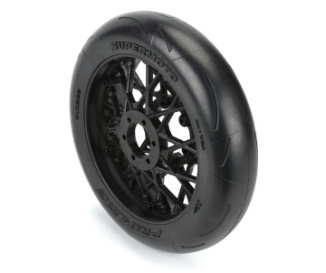 Pro-Line Racing 1/4 Supermoto S3 Motorcycle Front Tire MTD Black (1): PROMOTO-MX