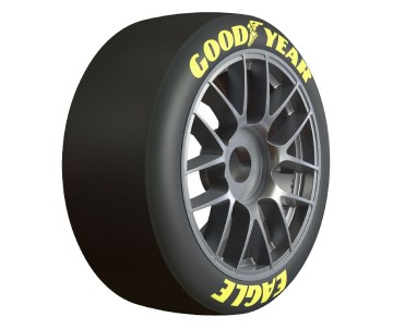 Pro-Line 1/7 Goodyear NASCAR Cup F/R Belted MTD 17mm Gunmetal: Infraction 6S