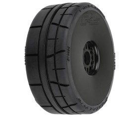 Pro-Line Menace HP BELTED Speed Run 1:8 Tires Mounted on Mach 10 Black 17mm Wheels (2) for Front or Rear