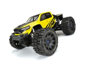 Pro-Line Trencher 5.7in Tires Mounted on Raid Black 8x48 Removable 24mm Hex Wheel 2 for X-MAXX, KRATON 8S & Other Large Vehicles Front or Rear