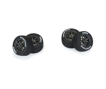 Pro-Line Racing Goodyear Eagle Rain Tire F/R MTD Gray for Losi NASCAR Racecar (4)