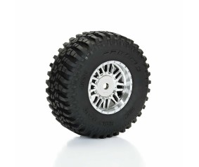 Pro-Line Flat Iron Front/Rear Tires Mounted 12mm Hex Chrome Diablo (4): TYPHON GROM