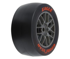 Pro-Line Racing Goodyear Eagle Option Tire F/R MTD Grey for Losi NASCAR Racecar (4)