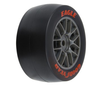 Pro-Line Racing Goodyear Eagle Option Tire F/R MTD Grey for Losi NASCAR Racecar (4)