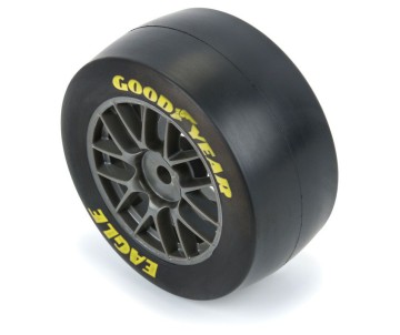 Pro-Line Racing Goodyear Eagle Soft Tire F/R MTD Grey for Losi NASCAR Racecar (4)