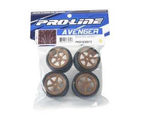 Pro-Line Avenger Street Tire Mounted on Overdrive Bronze Wheel, 8mm for Losi Race Car (4)