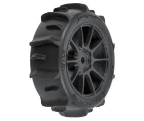 Pro-Line Dumont F/R Tires Mounted 12mm Hex Black Mach 10 (4) for Arrma Typhon Grom