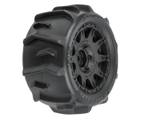 Pro-Line Dumont F/R Tires Mounted 12mm Hex Black Raid (4) for Arrma Granite Grom