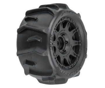 Pro-Line Dumont F/R Tires Mounted 12mm Hex Black Raid (4) for Arrma Granite Grom