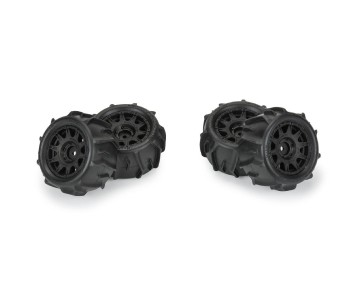 Pro-Line Dumont F/R Tires Mounted 12mm Hex Black Raid (4) for Arrma Granite Grom