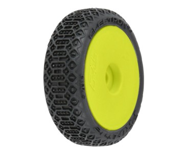 Pro-Line Racing Electron 2.0 F/R Tires Mounted 7mm Yellow (4) for Losi Micro-B