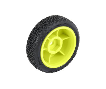 Pro-Line Racing Electron 2.0 F/R Tires Mounted 7mm Yellow (4) for Losi Micro-B