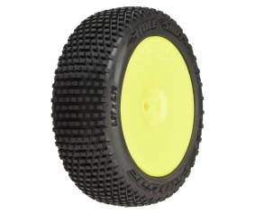 Pro-Line Hole Shot 3.0 Buggy Tires MTD Velocity Yellow Wheels for Arrma Typhon Grom
