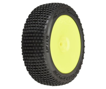 Pro-Line Hole Shot 3.0 Buggy Tires MTD Velocity Yellow Wheels for Arrma Typhon Grom